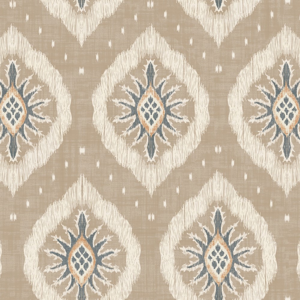 Odina Ikat Wallpaper 100036EH by Esselle Home in Natural